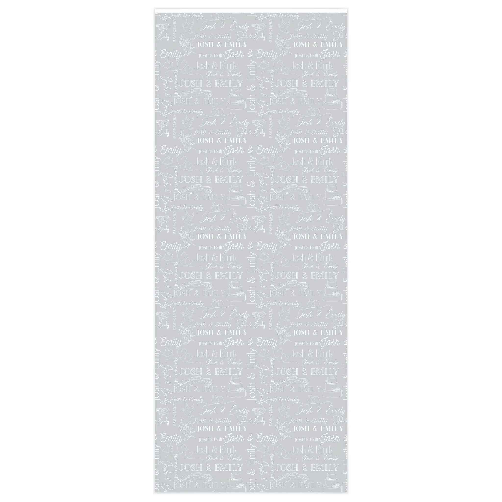 Wedding Wrapping Paper - Personalized Collage Bride and Groom Collage Custom Gift Wrap