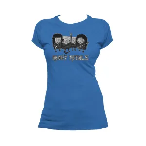Weird Science Heavy Metals Official Women's T-shirt (Royal Blue)