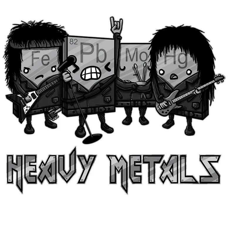 Weird Science Heavy Metals Official Women's T-shirt (White)