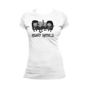 Weird Science Heavy Metals Official Women's T-shirt (White)