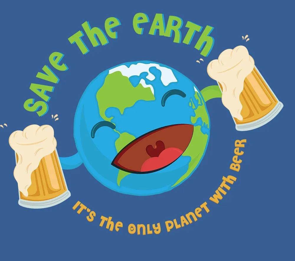 Weird Science Save The Earth - Beer Official Women's T-shirt (Royal Blue)