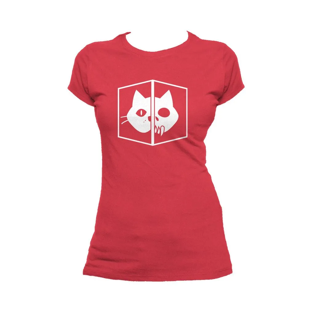 Weird Science Schrodinger's Cat Official Women's T-shirt (Red)