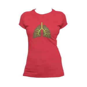 Weird Science Trees Are The Lungs Of Earth Official Women's T-shirt (Red)