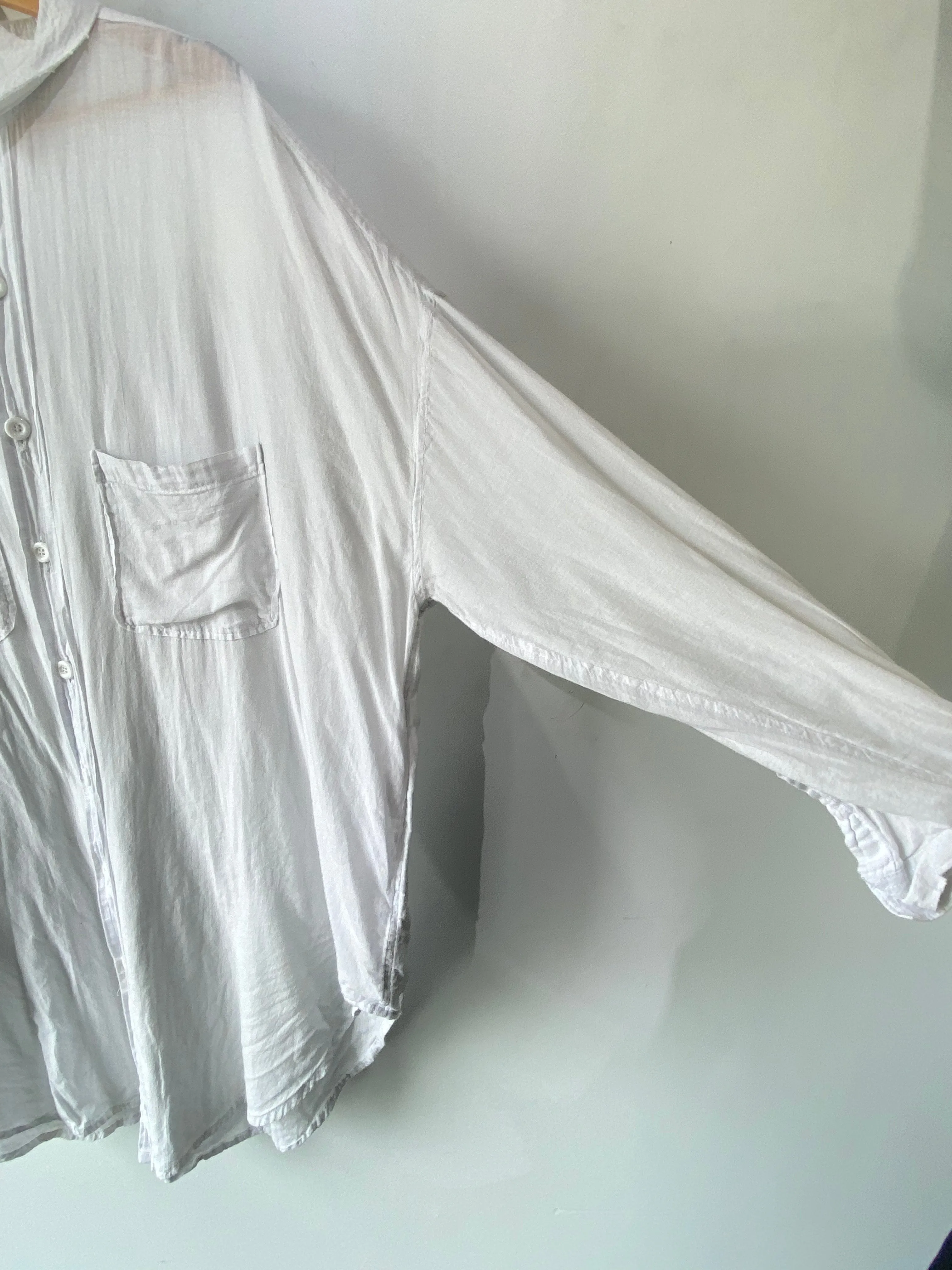 White Cotton Shirt Dress