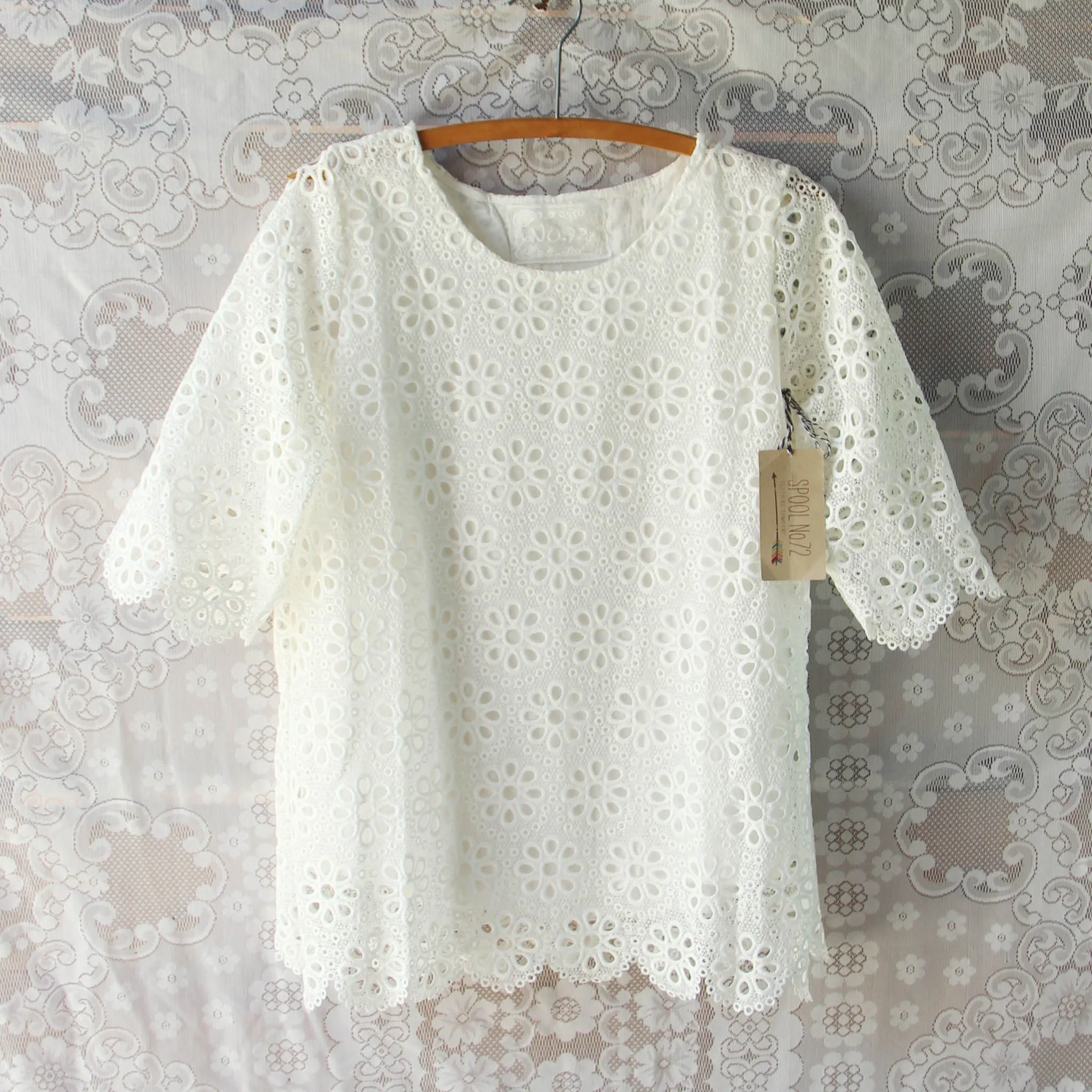 White Eyelet Tunic