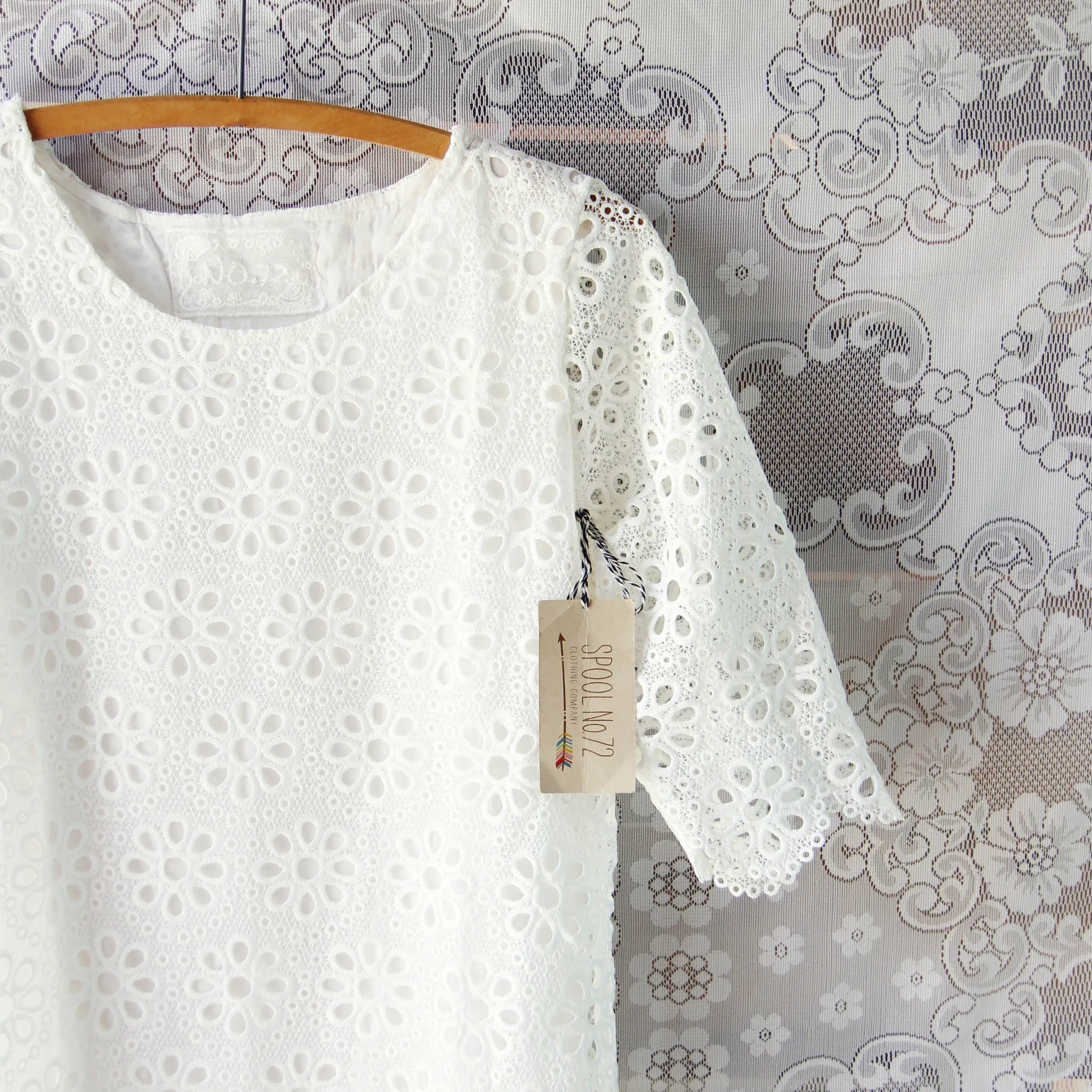 White Eyelet Tunic