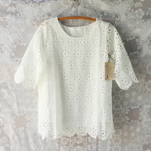 White Eyelet Tunic