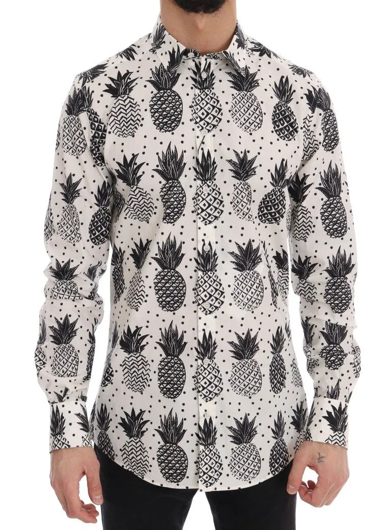 White Pineapple GOLD Slim Fit Shirt