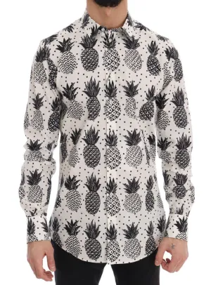 White Pineapple GOLD Slim Fit Shirt