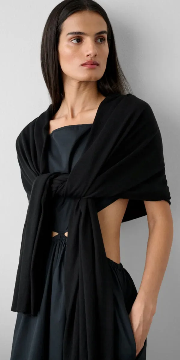 White   Warren Silk Cashmere Travel Wrap