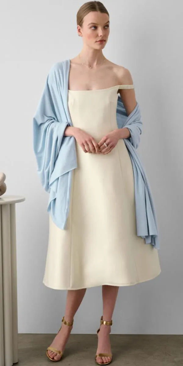 White   Warren Silk Cashmere Travel Wrap