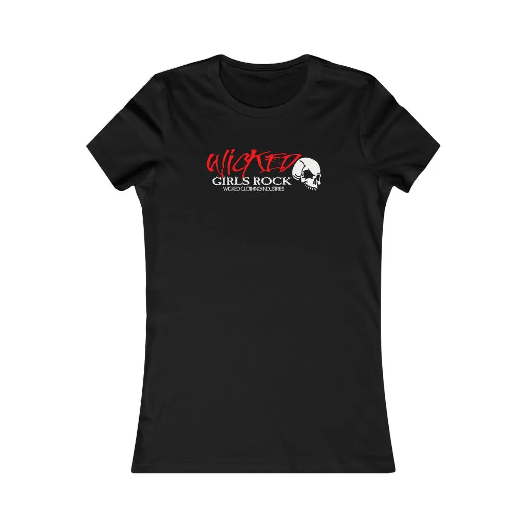 Wicked Girls Rock / Red/ White /Women's Tee