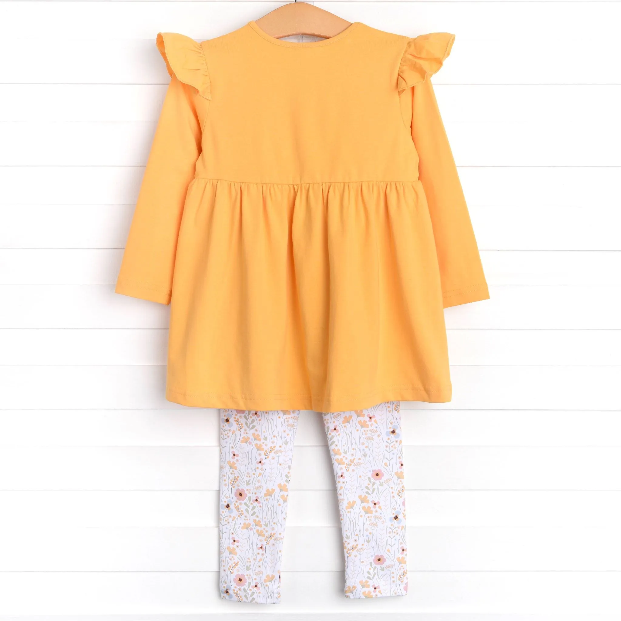 Wildflower Wishes Long Sleeve Legging Set, Yellow