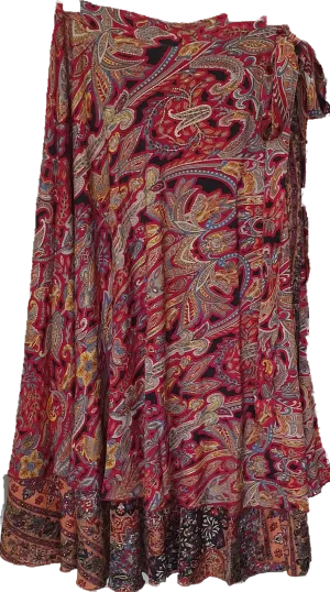 Wine Gold Wrap Skirt Cienna Designs Australia