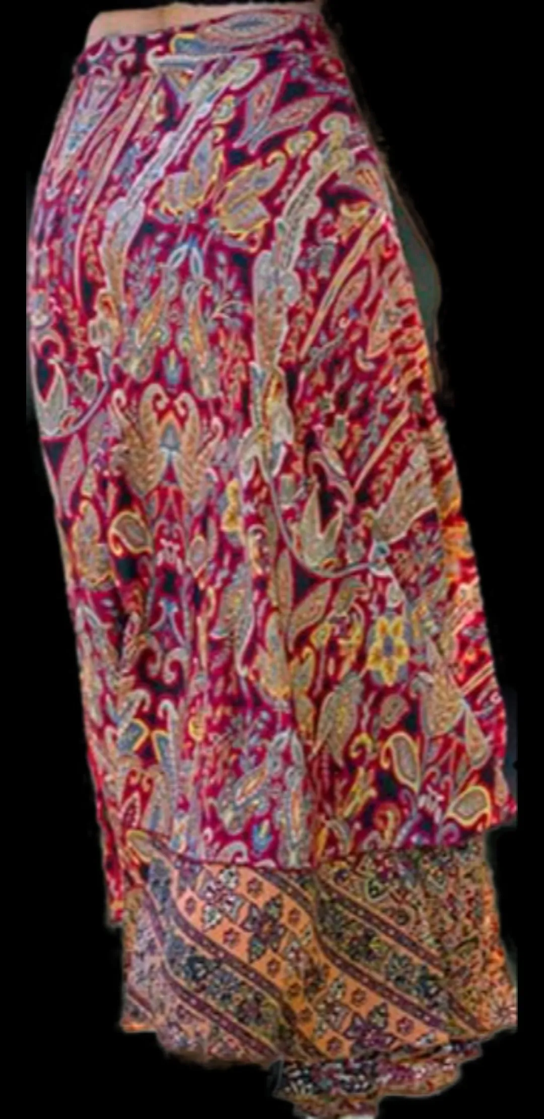 Wine Gold Wrap Skirt Cienna Designs Australia