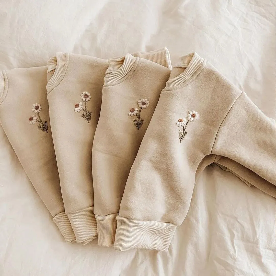 Winter Toddler Baby Boy Girl Clothing Sets 0-5Y Thick Kids Sweatshirt Clothes Baby Girl Fleece Pullover Tops  Pant Suits Autumn