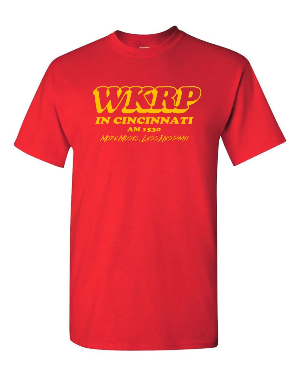 WKRP in Cincinnati More Music Less Nessman Classic TV Show T-shirt
