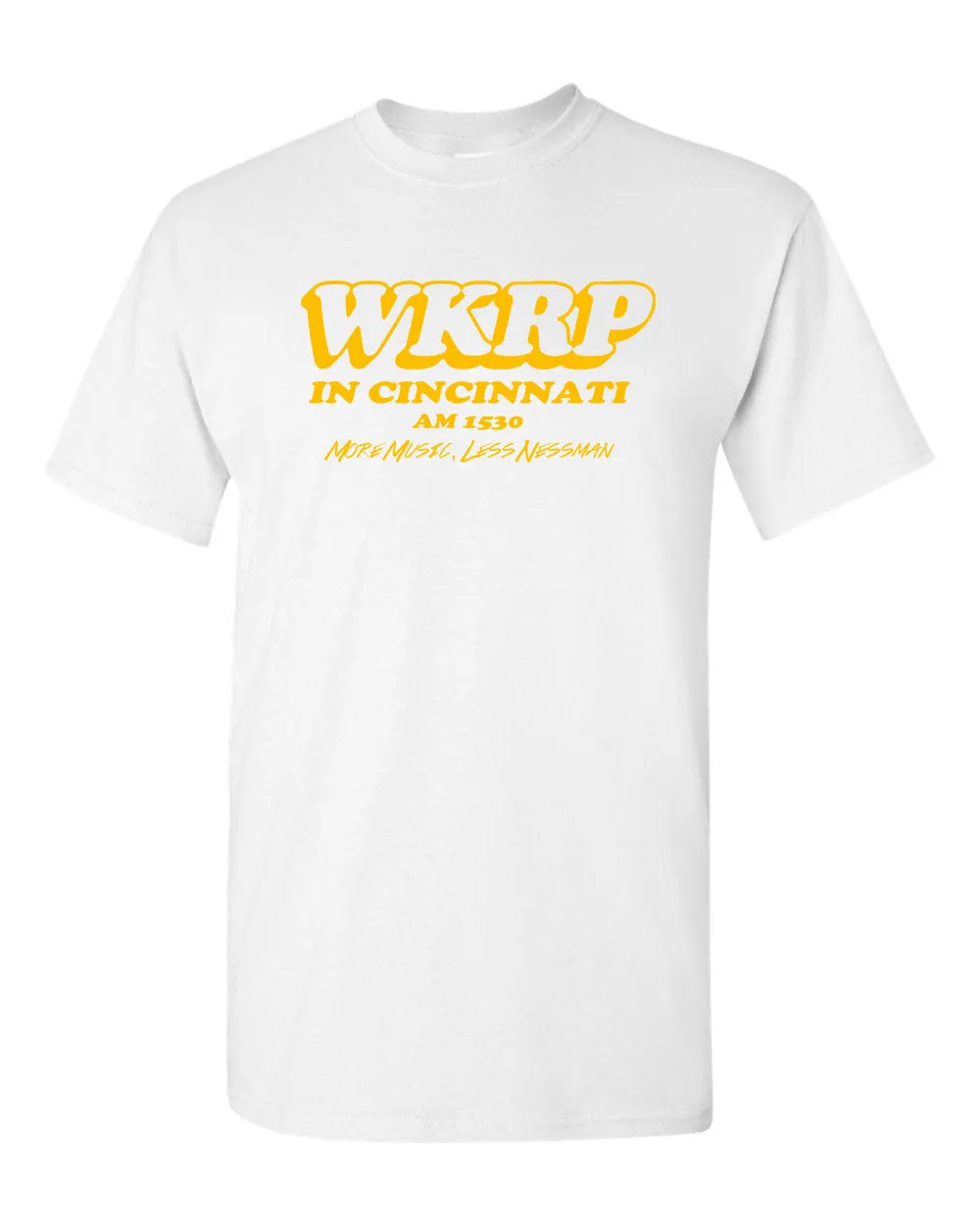 WKRP in Cincinnati More Music Less Nessman Classic TV Show T-shirt