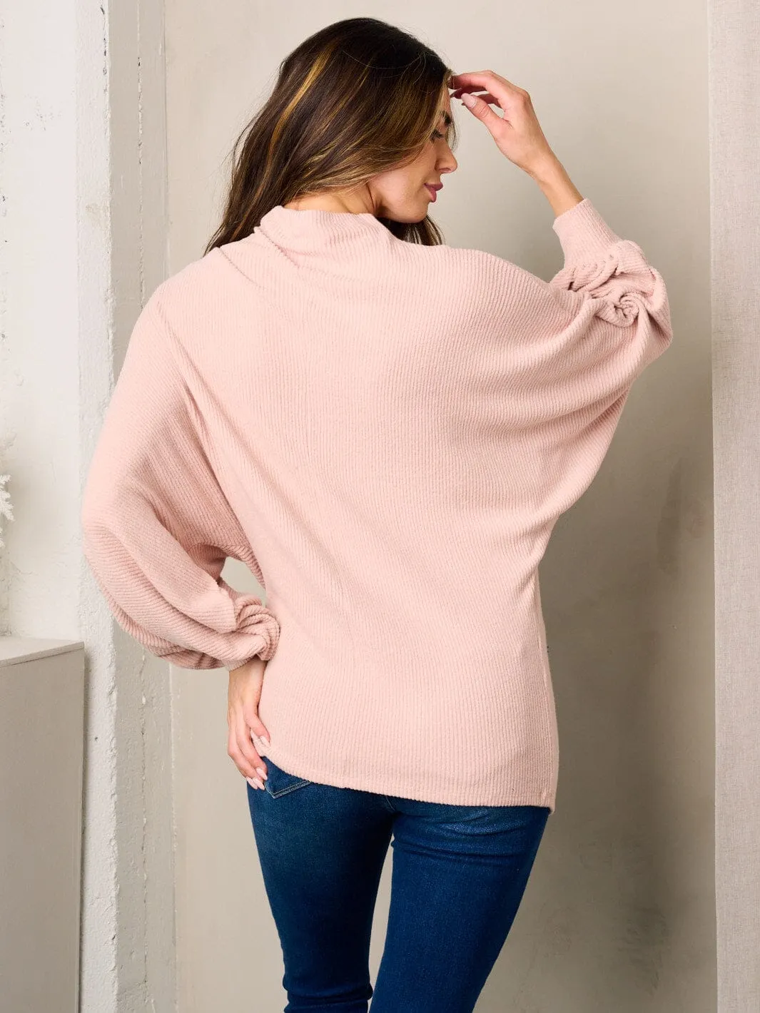 WOMEN'S LONG BALLON SLEEVES TUNIC TOP