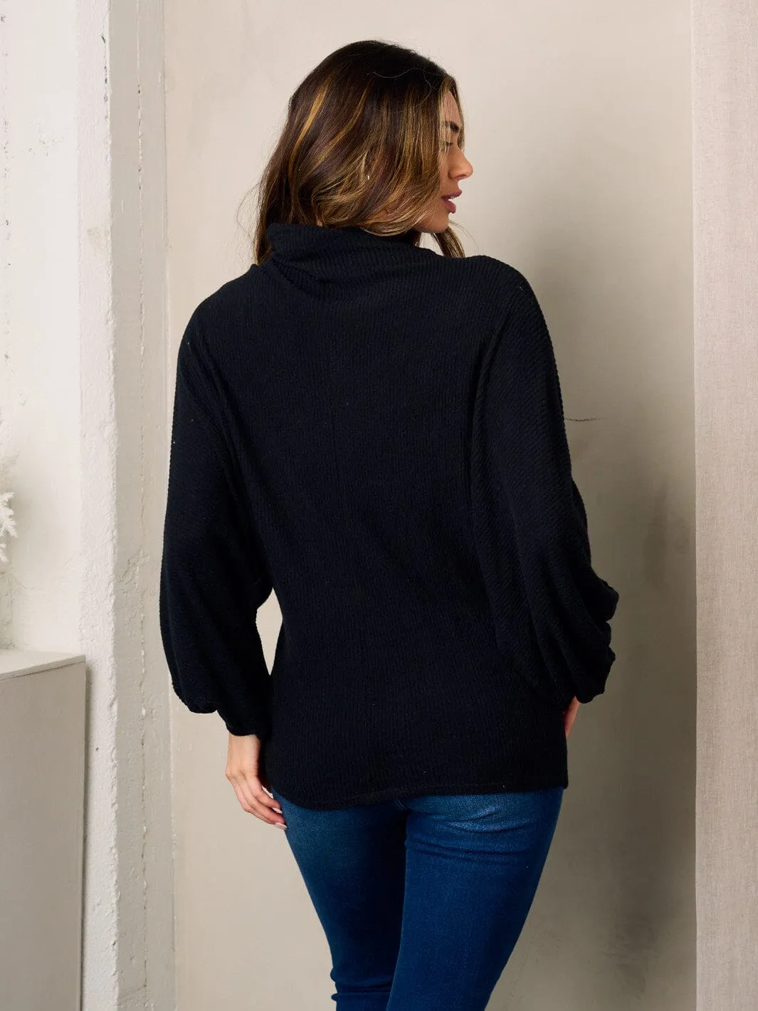 WOMEN'S LONG BALLON SLEEVES TUNIC TOP