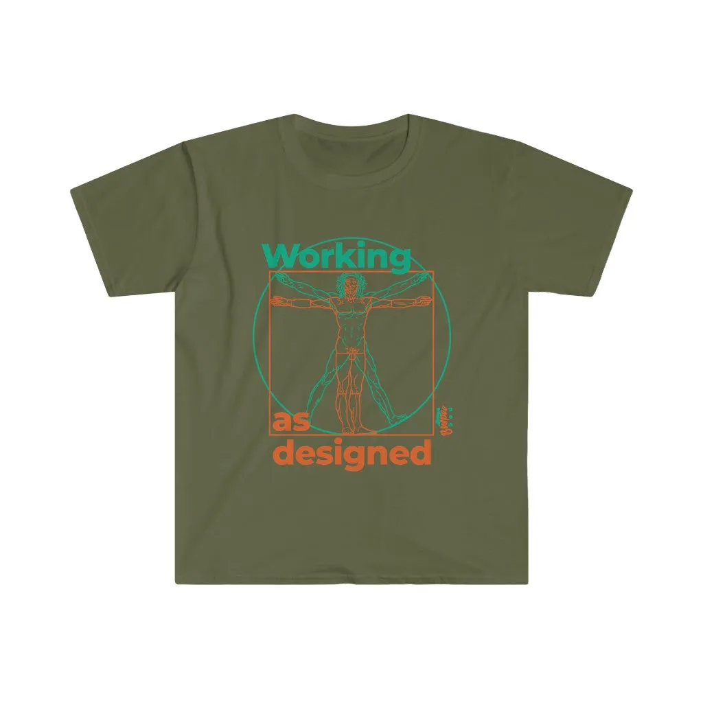 Working as Designed - Men's Fitted Workout T Shirt