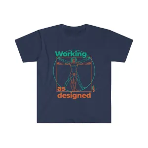 Working as Designed - Men's Fitted Workout T Shirt