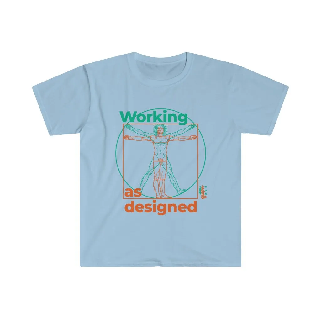 Working as Designed - Men's Fitted Workout T Shirt