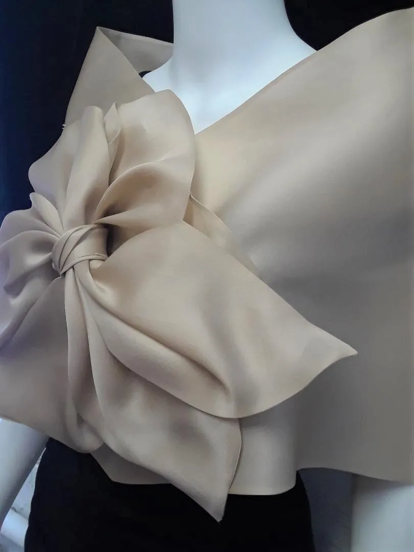 Wrap with Asymmetrical Bow