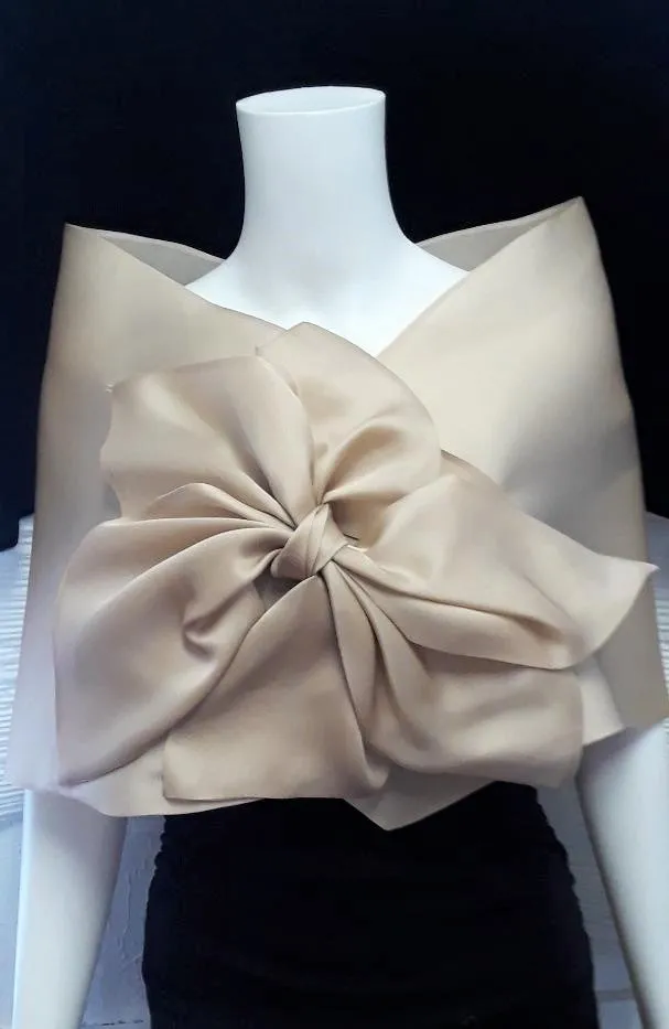 Wrap with Asymmetrical Bow