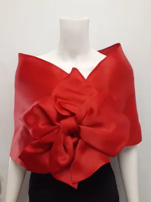 Wrap with Asymmetrical Bow