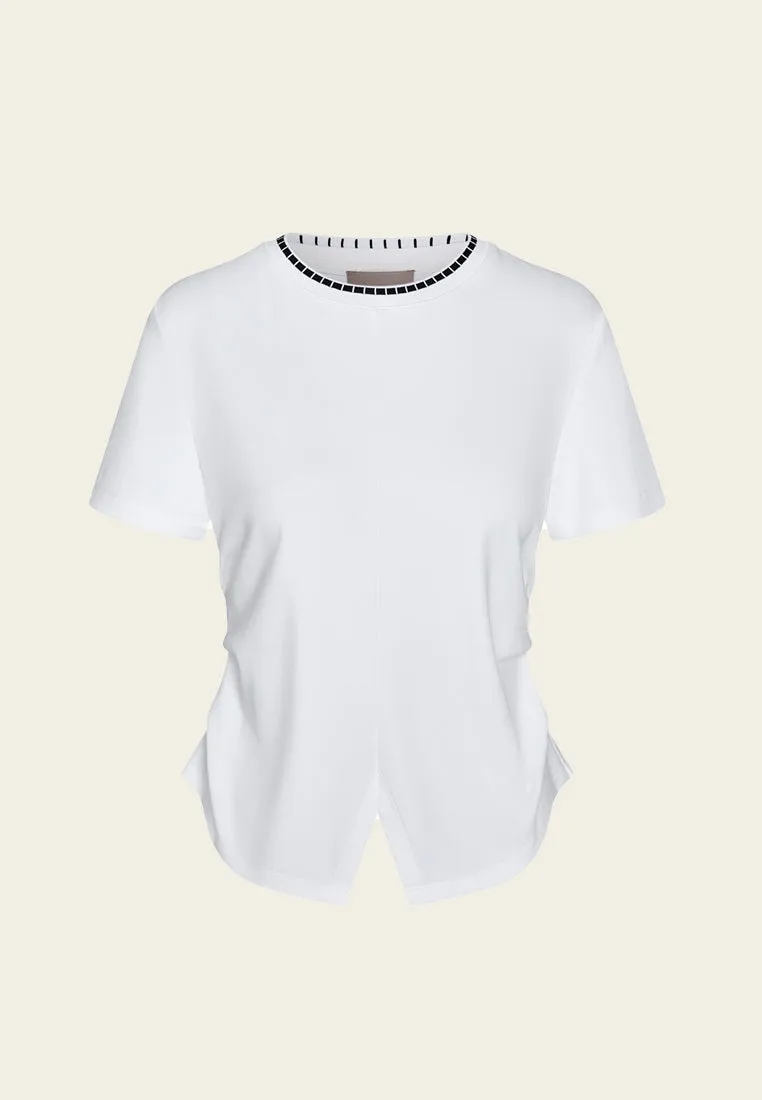 Wrinkled Slim-fit Cotton T-shirt