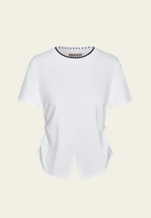Wrinkled Slim-fit Cotton T-shirt