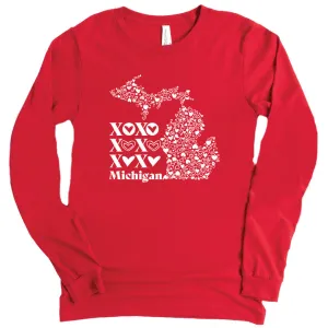 XOXO Michigan long sleeve tee