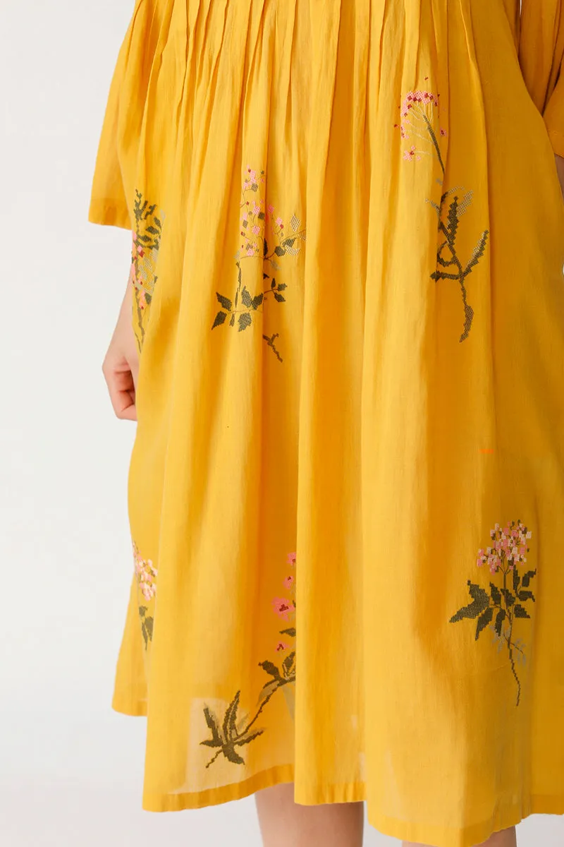 Yellow Aronia Embroidered Tunic