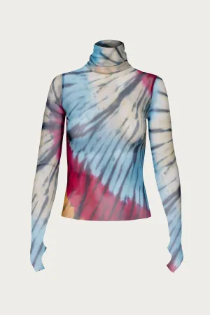 ZADIE POWER MESH TURTLENECK TOP