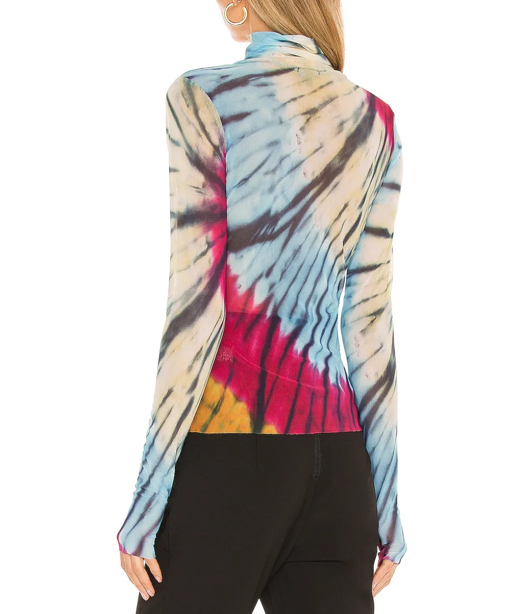 ZADIE POWER MESH TURTLENECK TOP