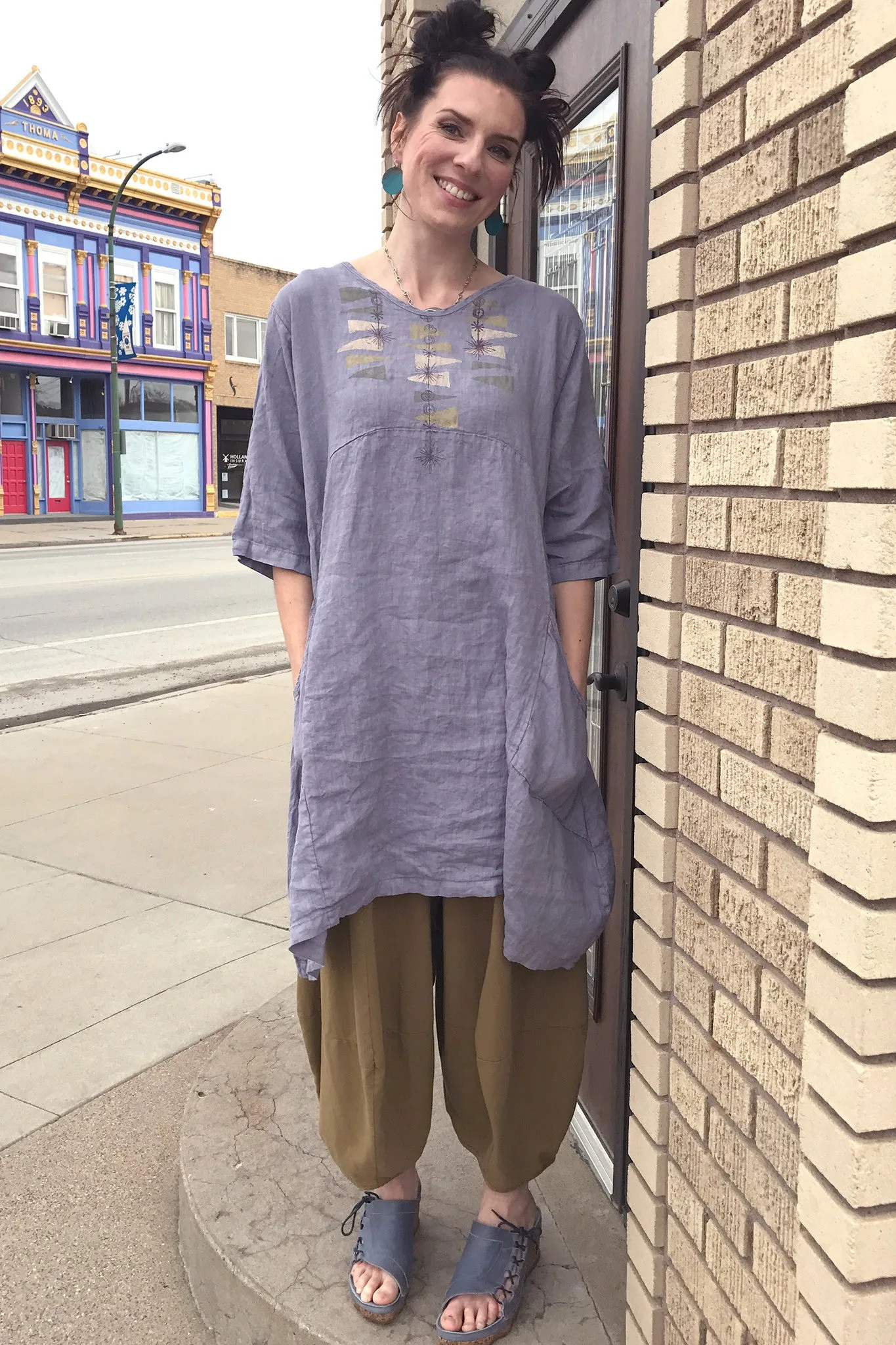 Zen Tunic French Lilac Printed