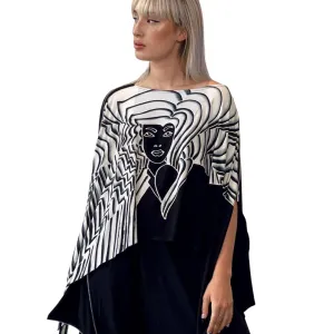 Zip Cape - Retro Roses Girls - One Size