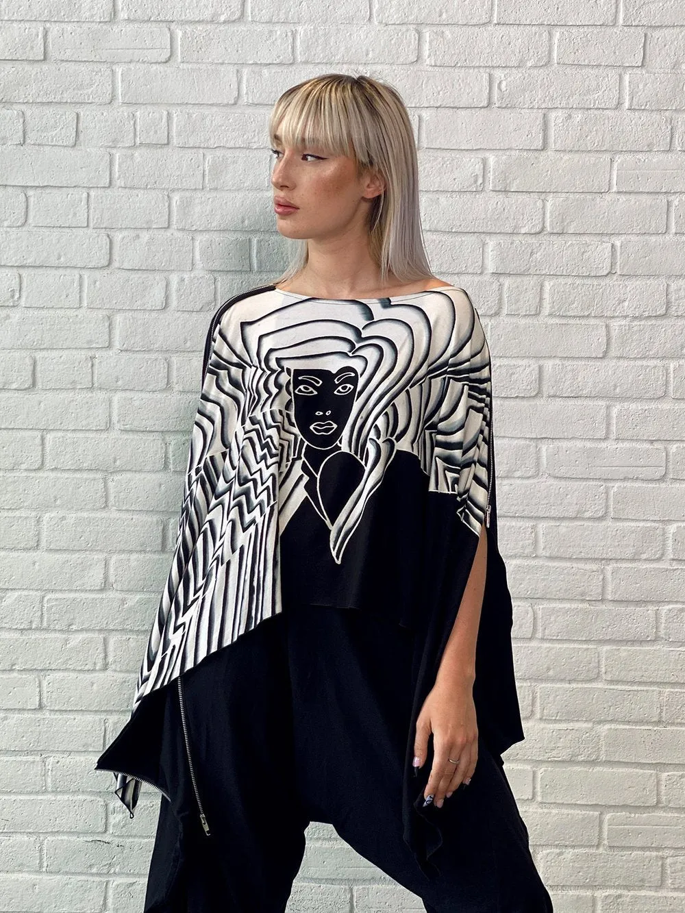 Zip Cape - Retro Roses Girls - One Size