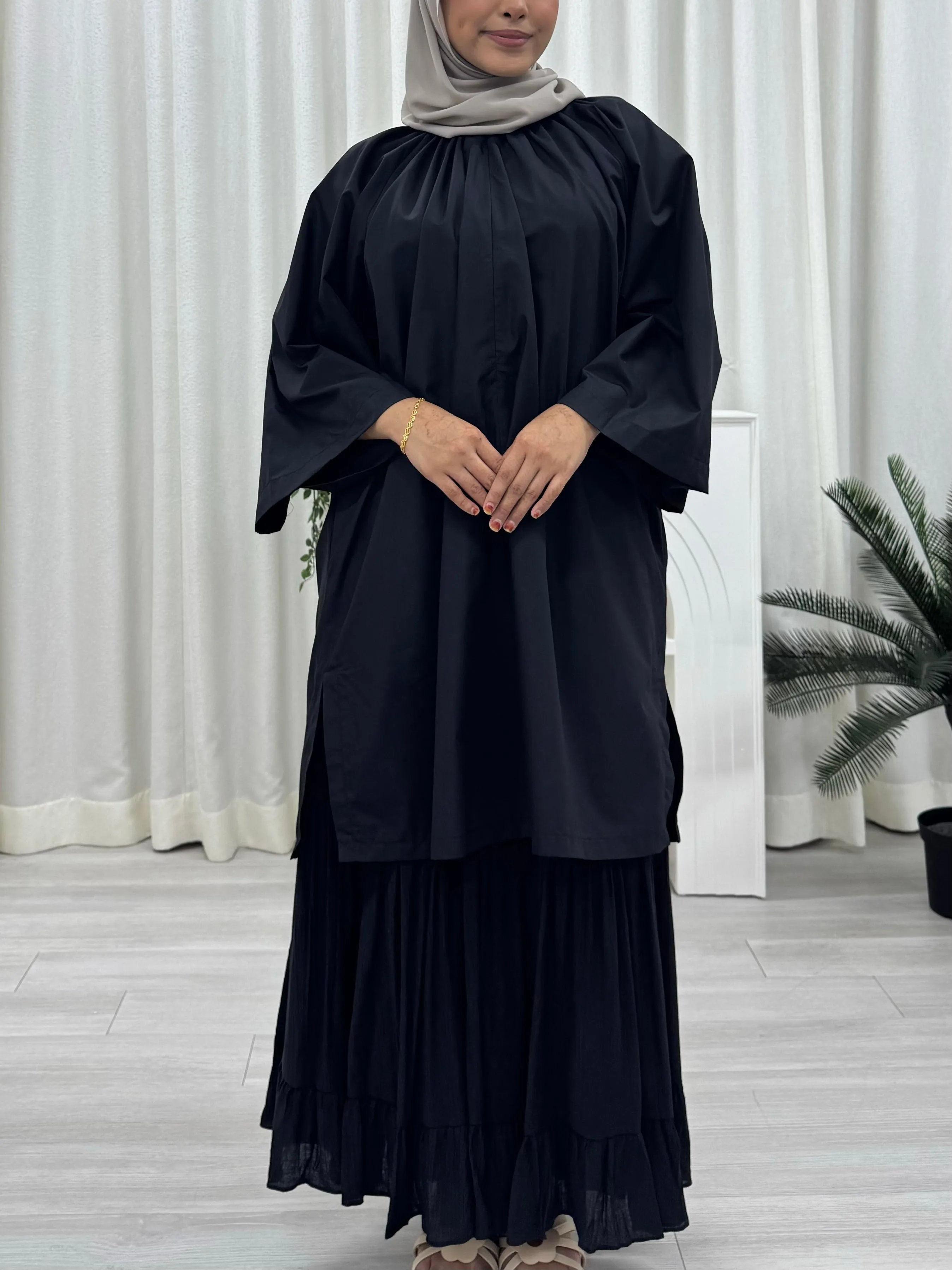 Zora Raglan Cotton Oversized Tunic