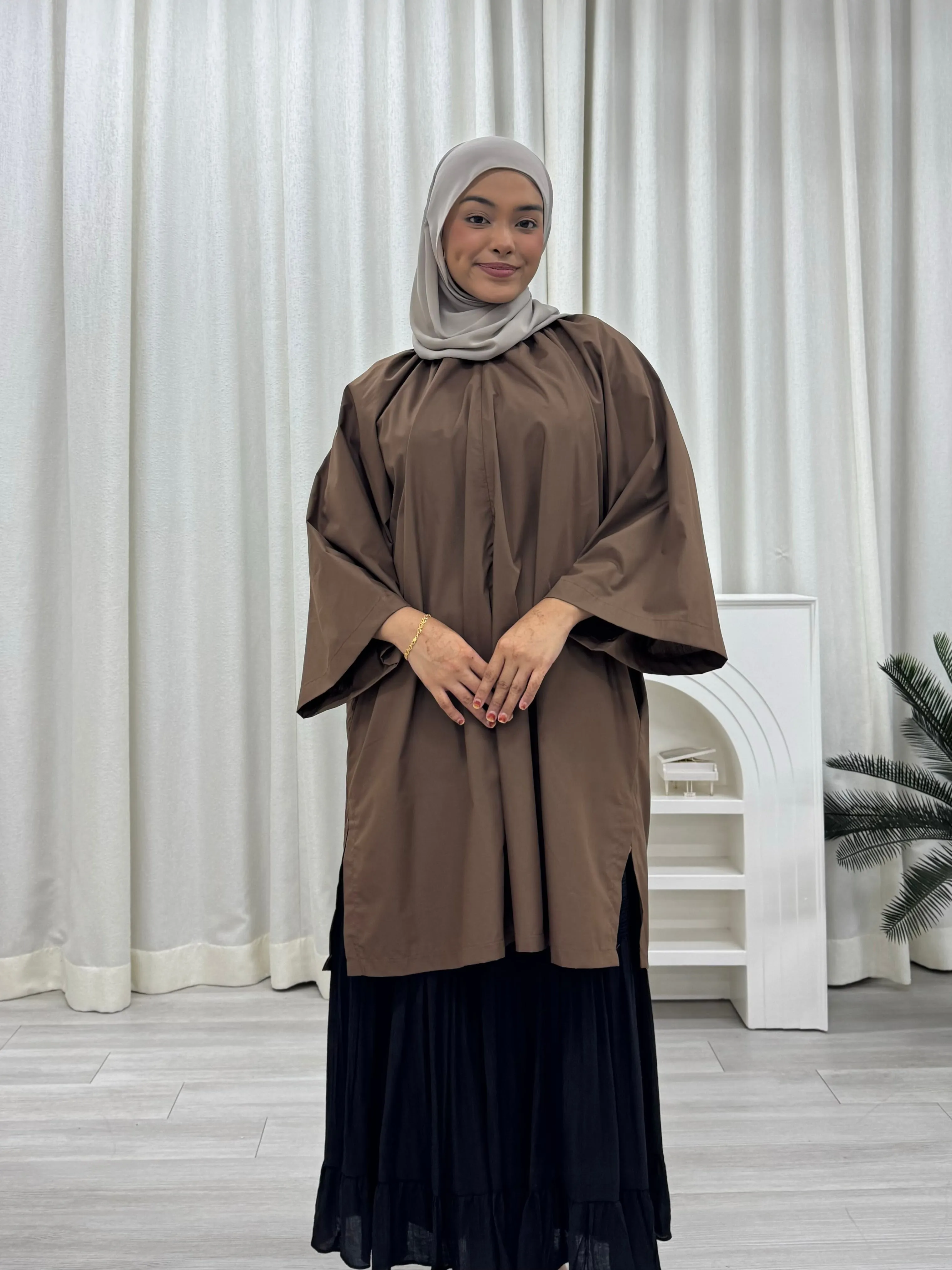 Zora Raglan Cotton Oversized Tunic