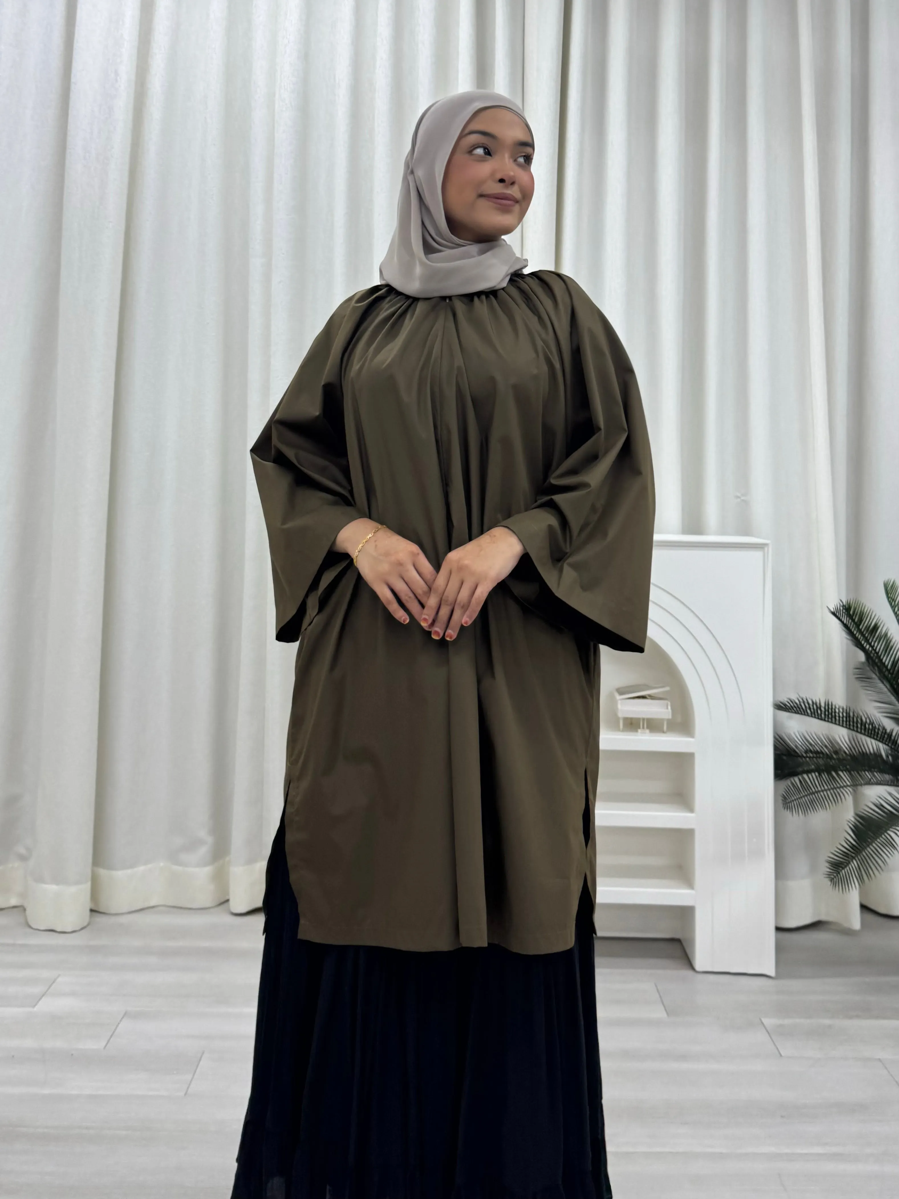 Zora Raglan Cotton Oversized Tunic