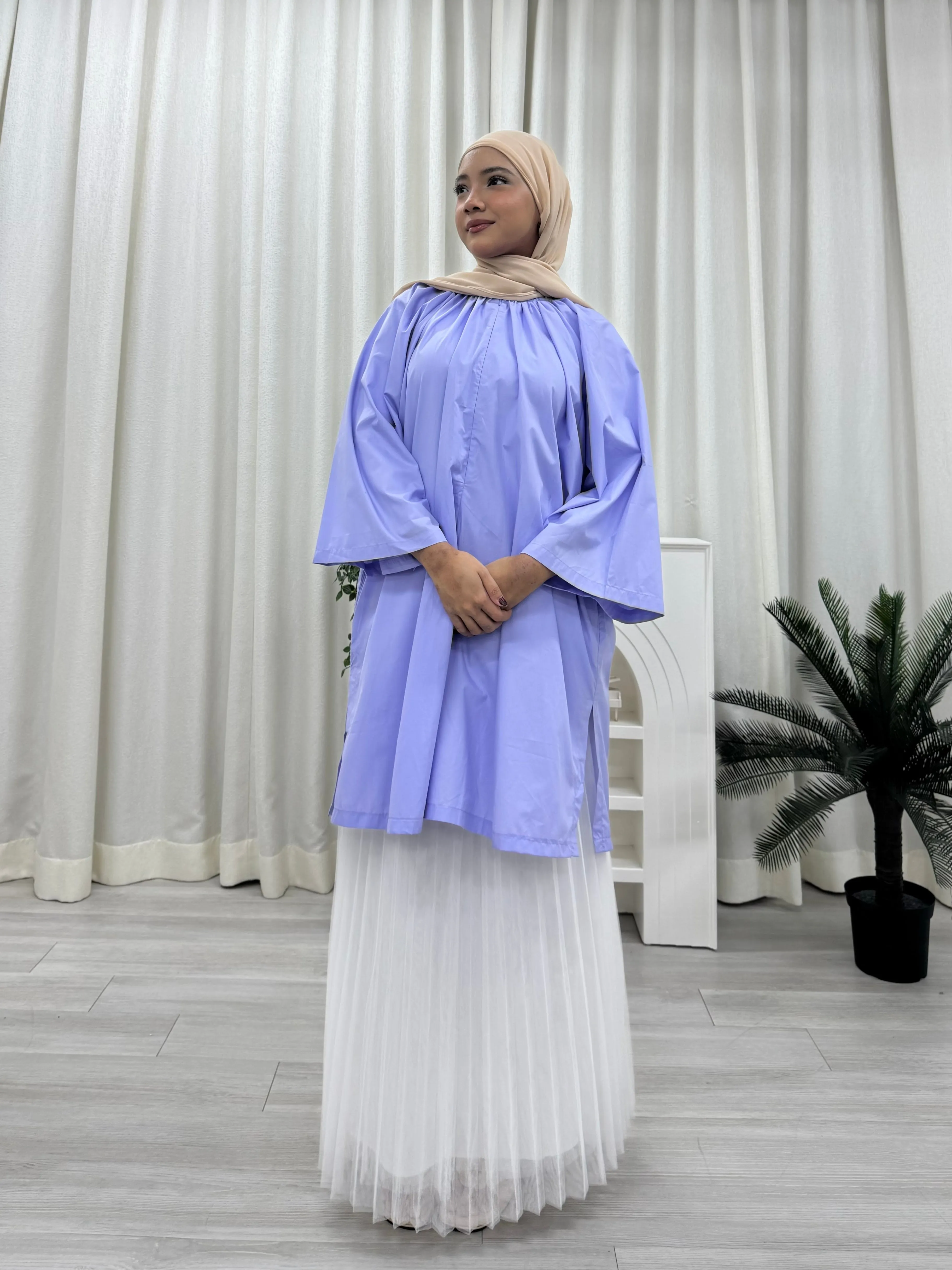 Zora Raglan Cotton Oversized Tunic