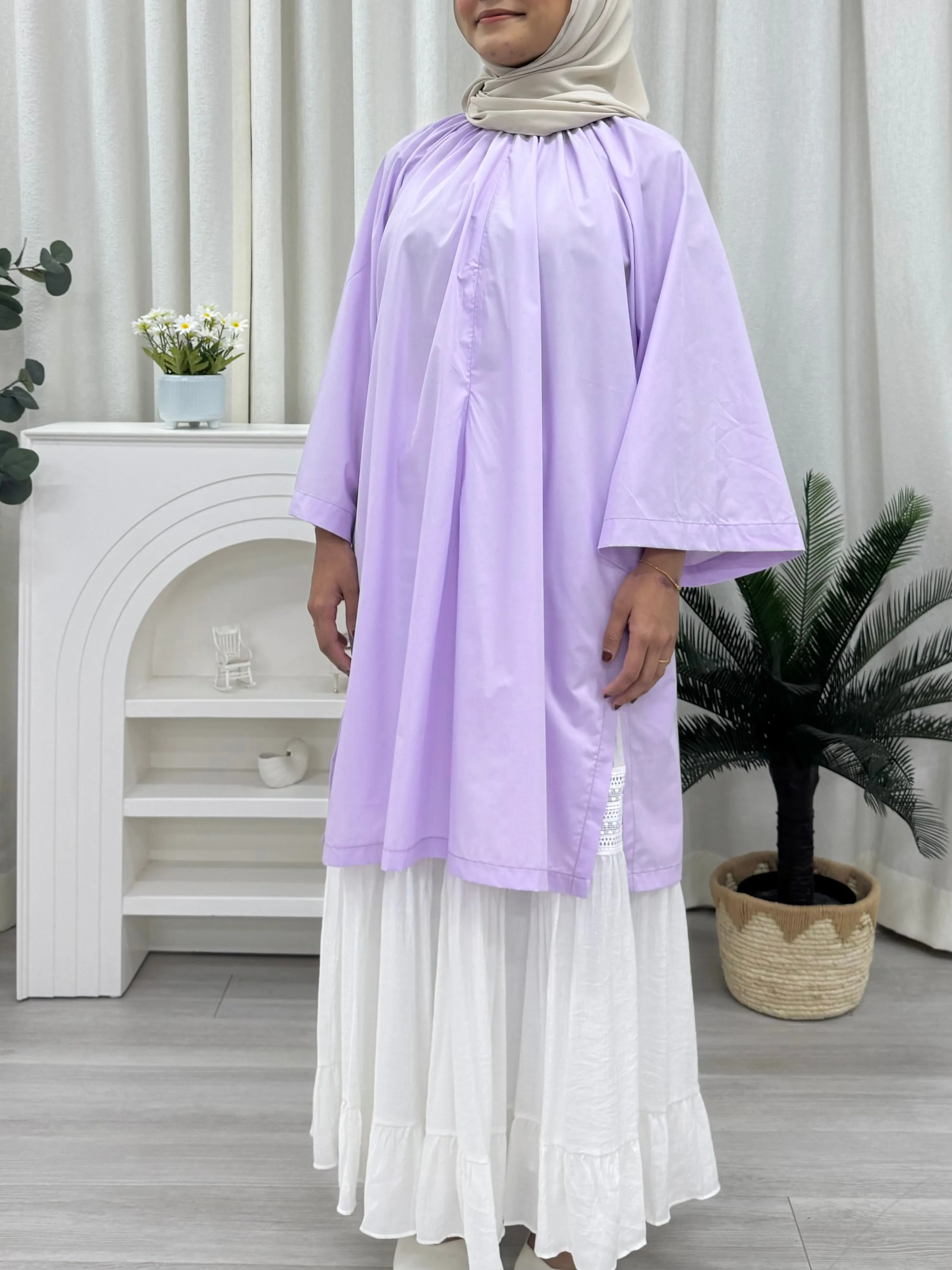 Zora Raglan Cotton Oversized Tunic