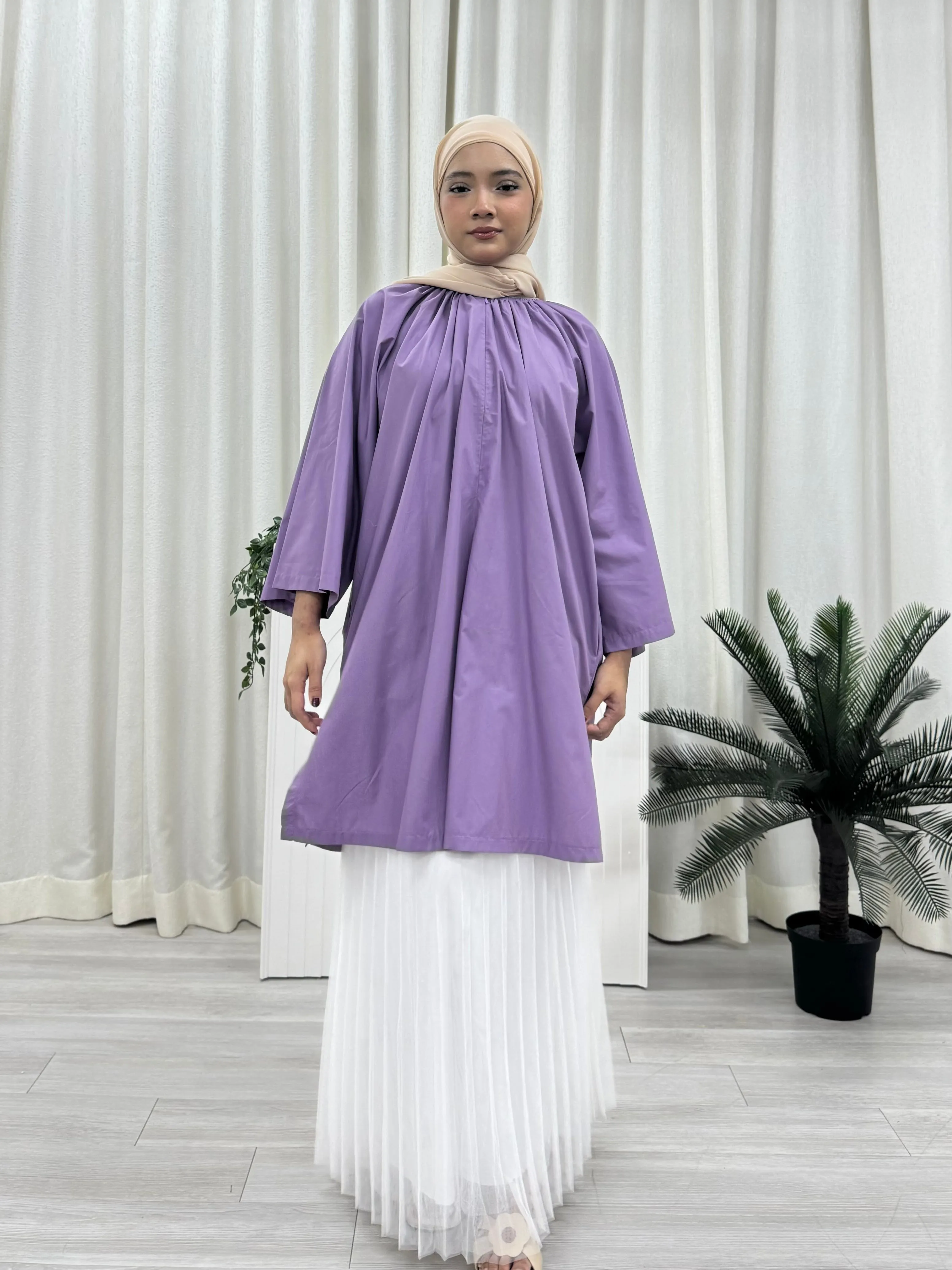 Zora Raglan Cotton Oversized Tunic