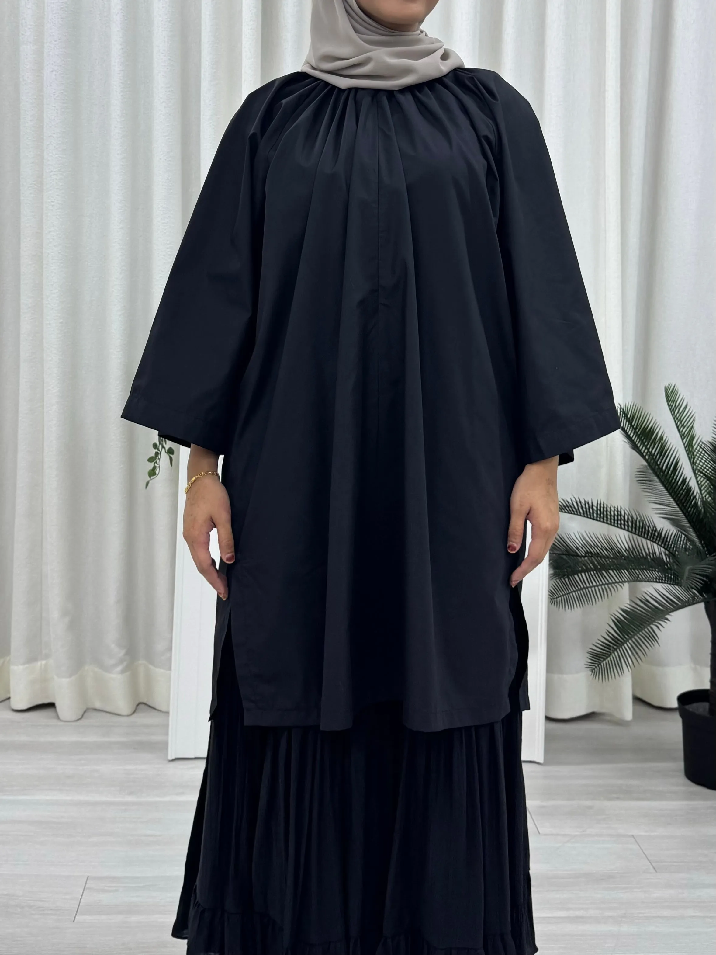 Zora Raglan Cotton Oversized Tunic