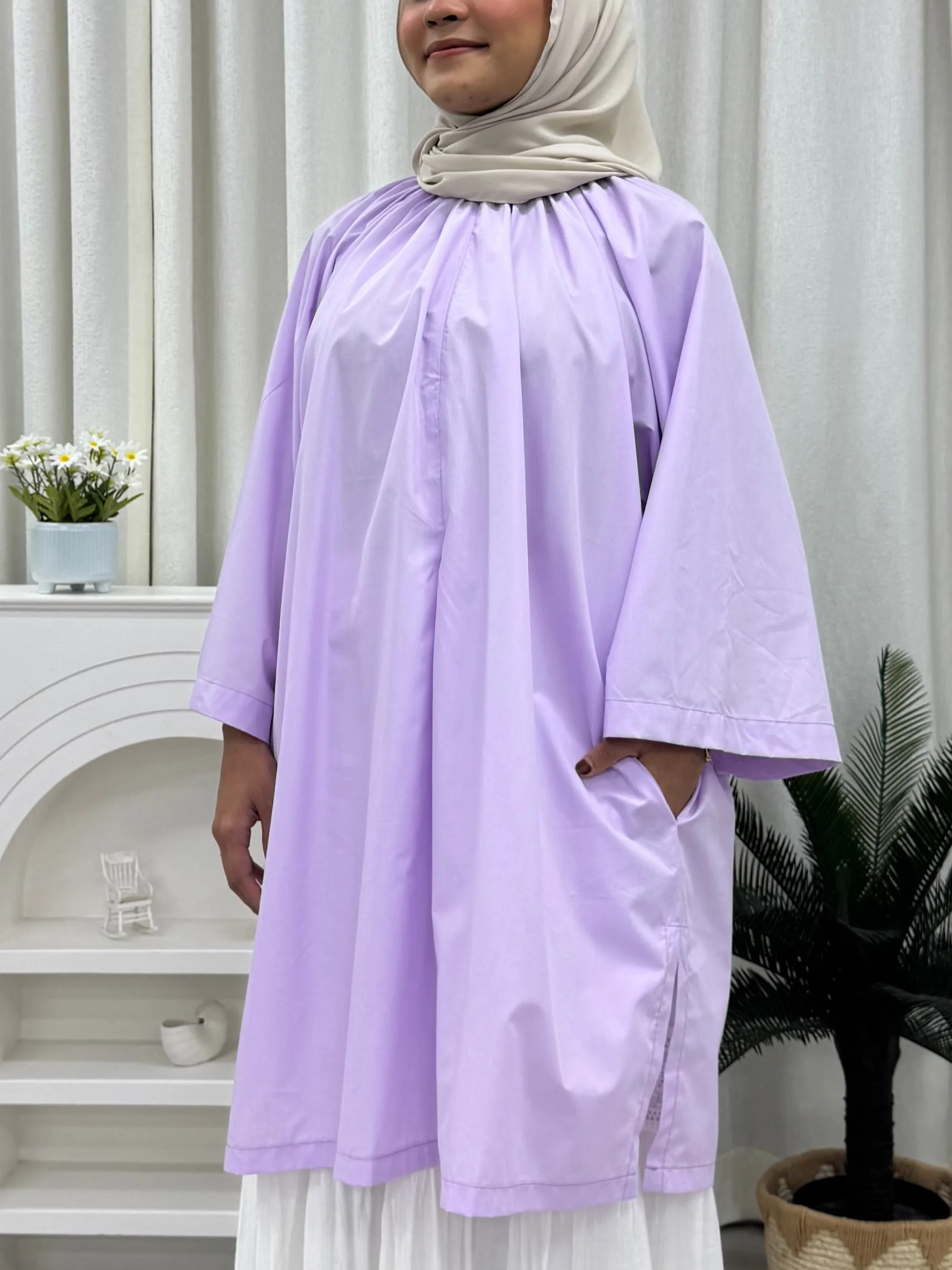 Zora Raglan Cotton Oversized Tunic