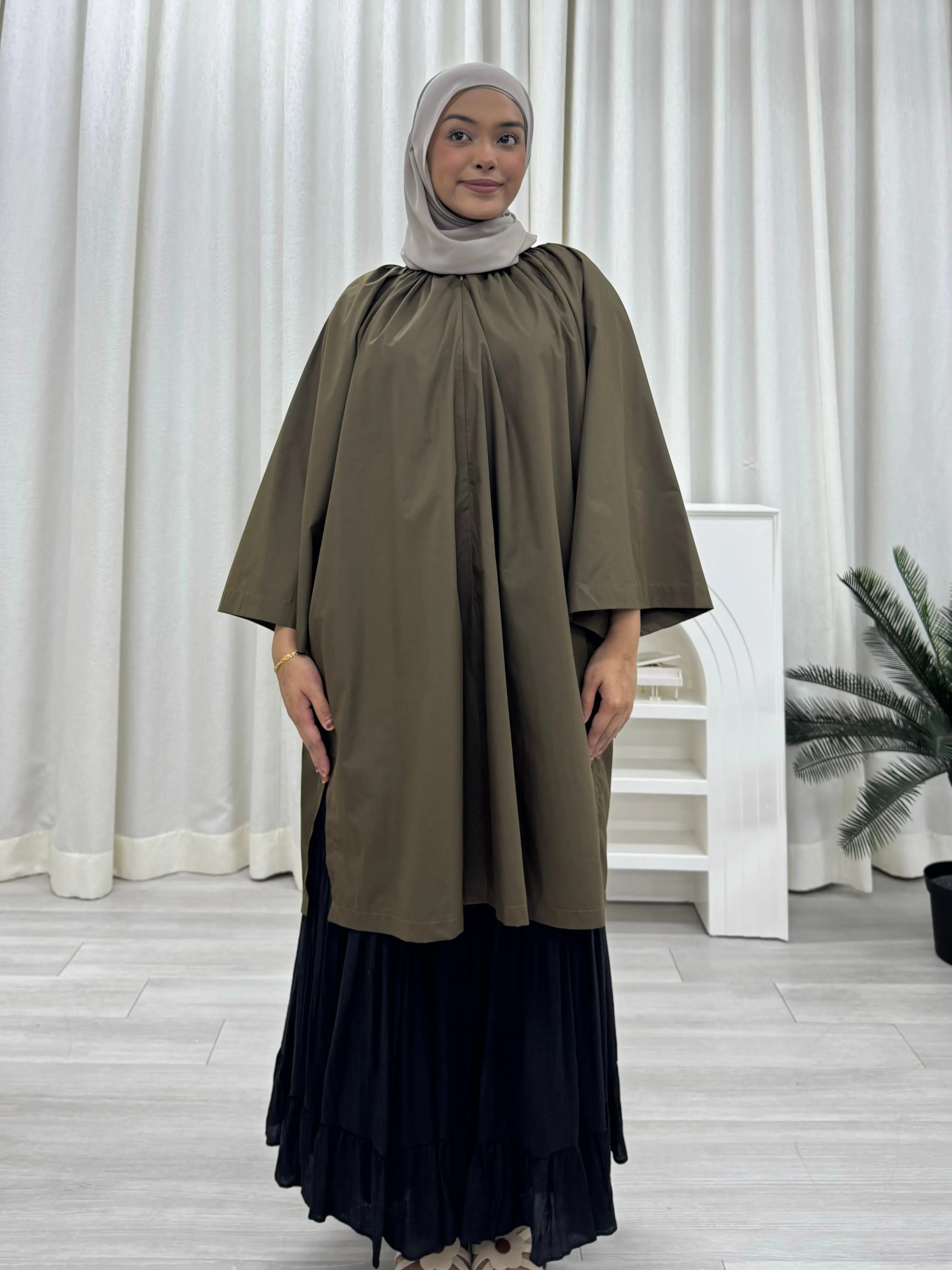 Zora Raglan Cotton Oversized Tunic