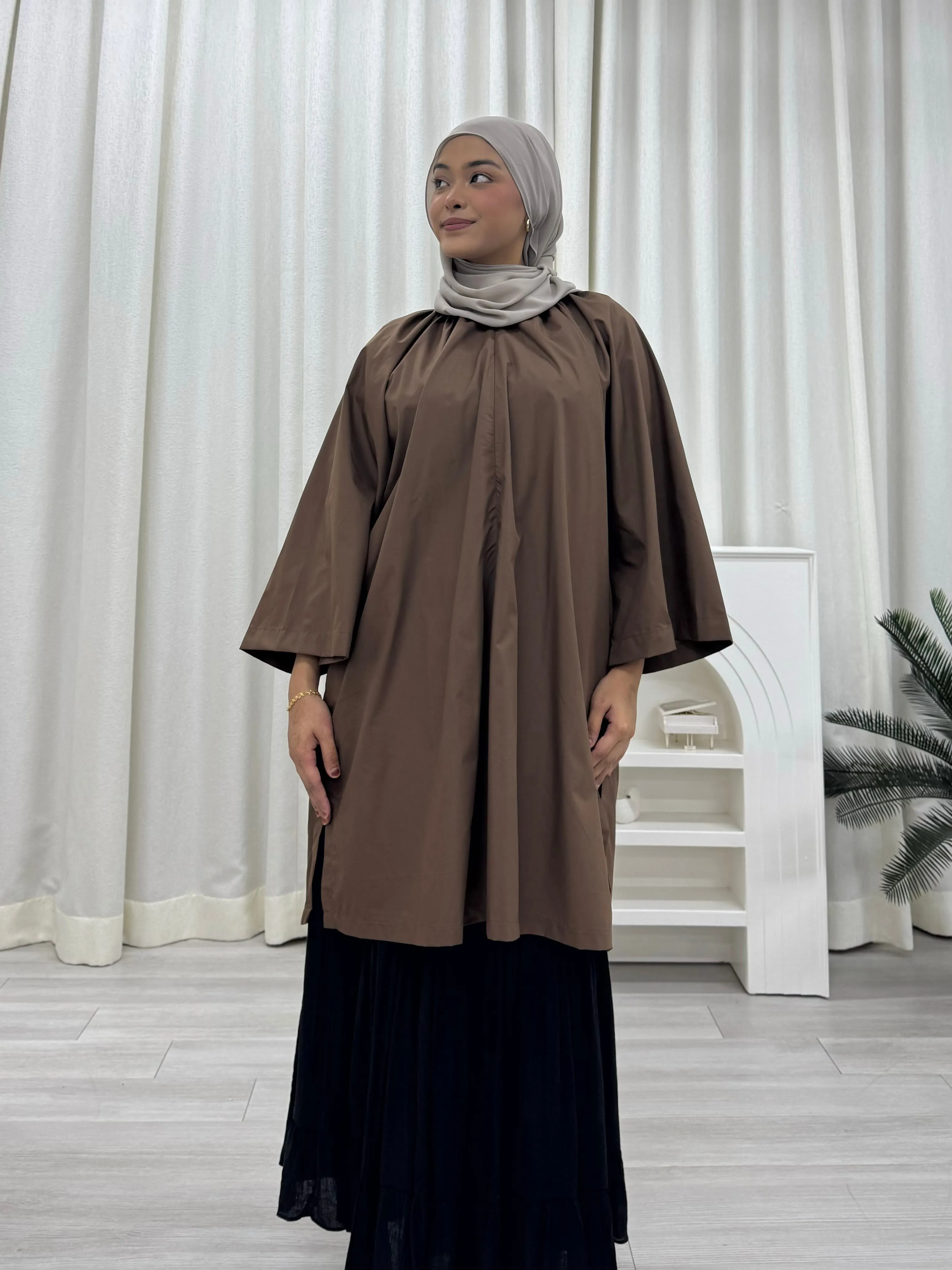 Zora Raglan Cotton Oversized Tunic
