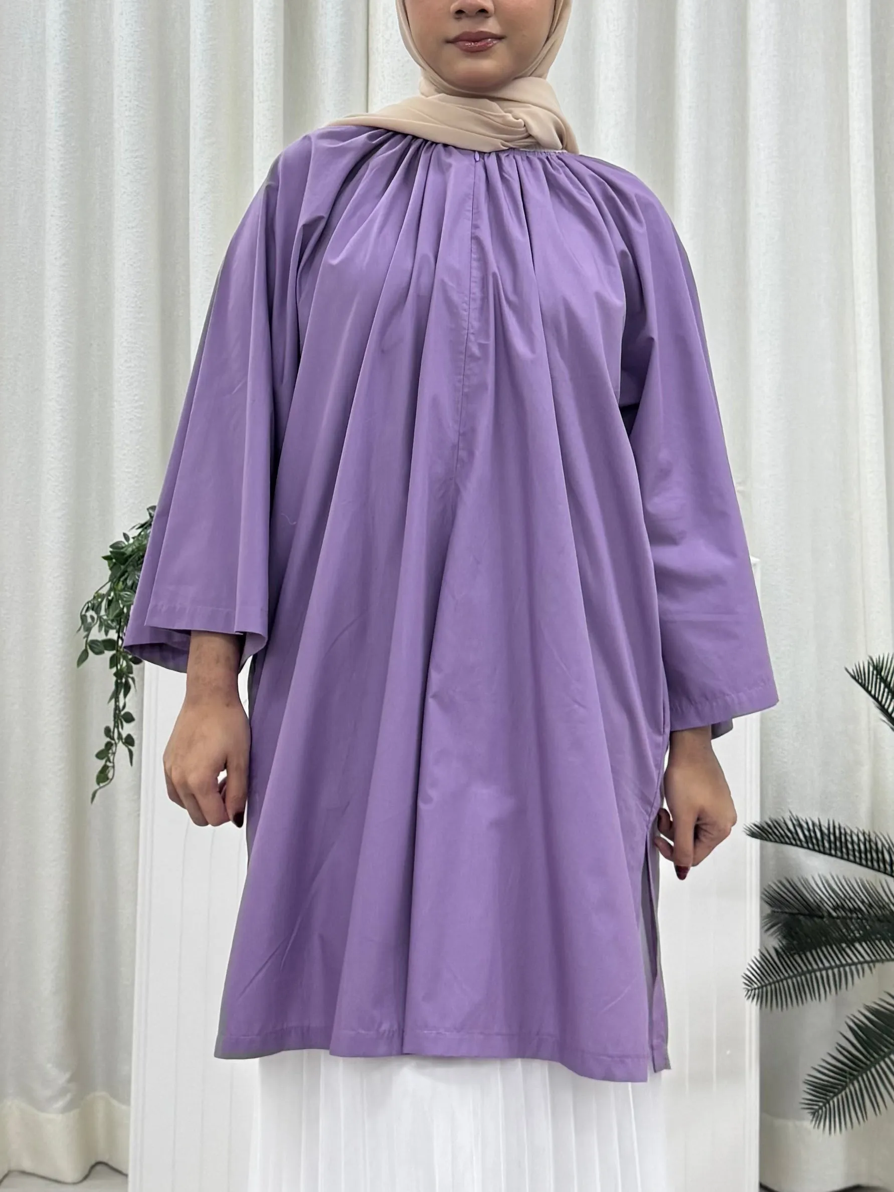Zora Raglan Cotton Oversized Tunic